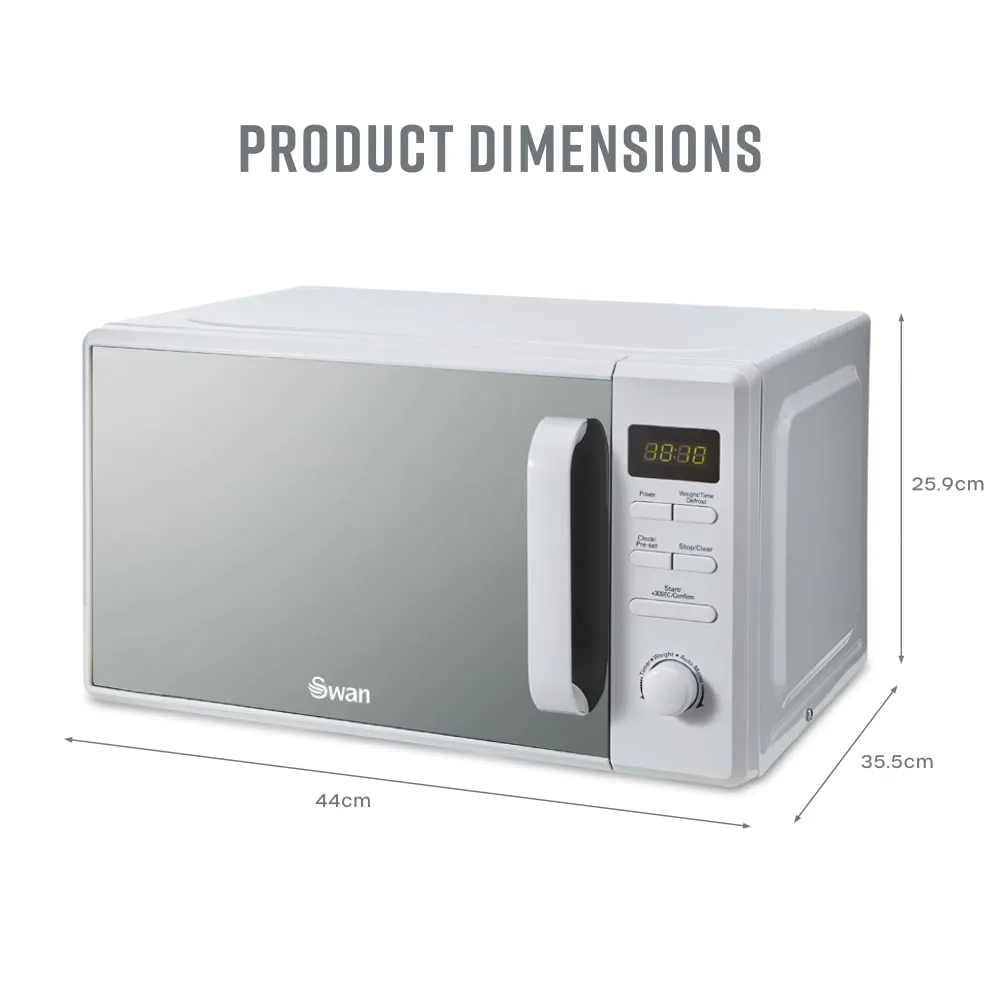 20 Litre 800W Digital Microwave