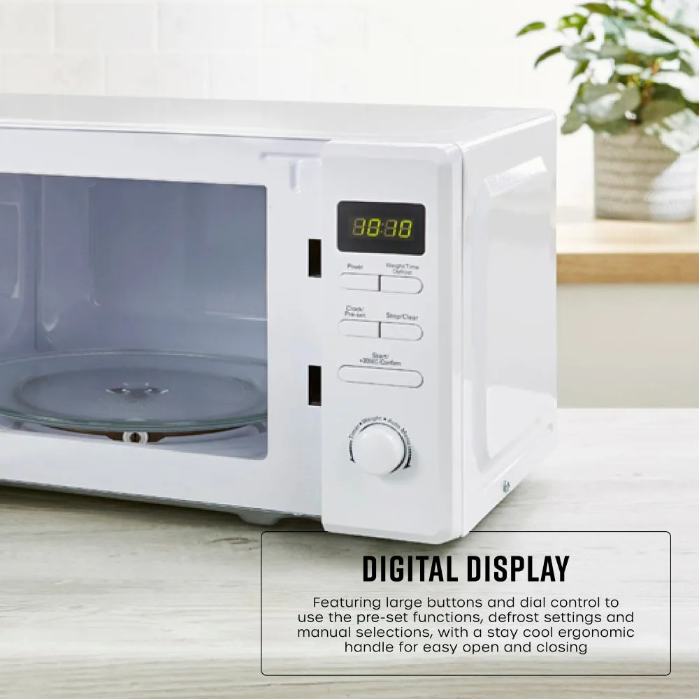 20 Litre 800W Digital Microwave