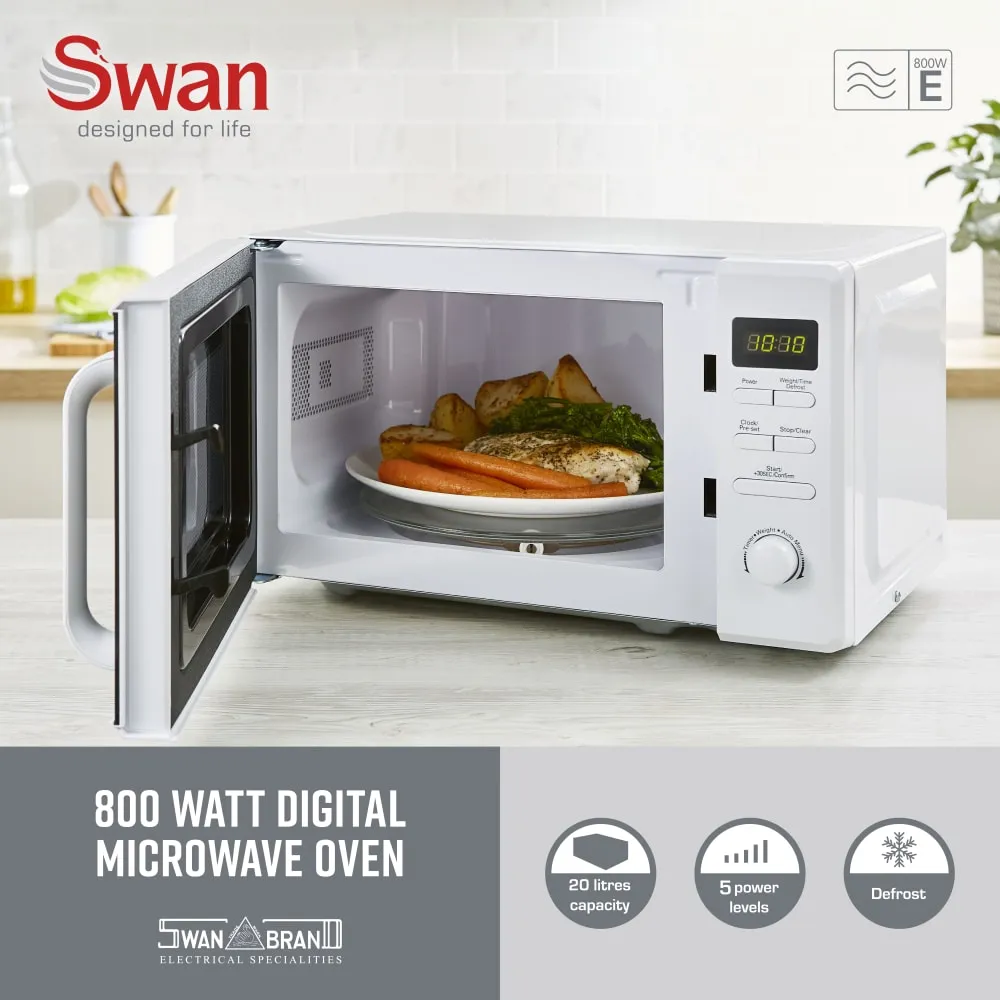 20 Litre 800W Digital Microwave