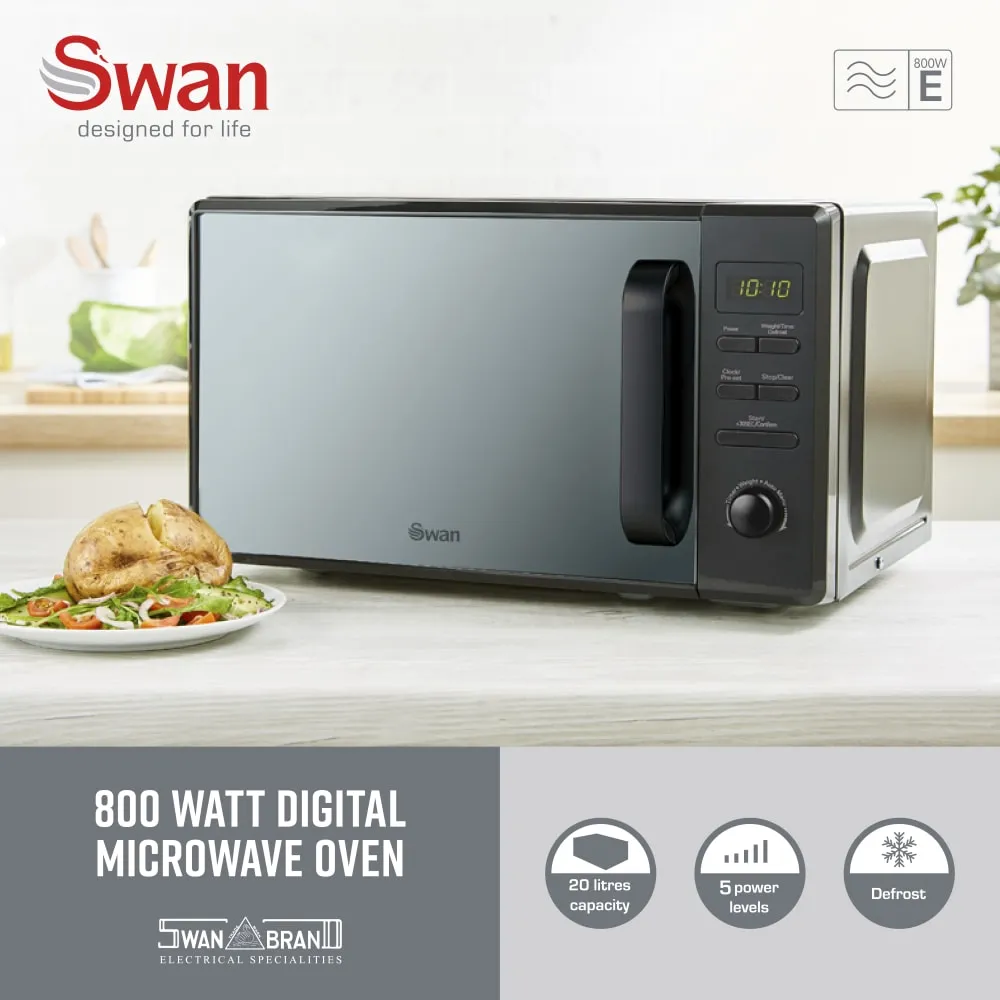 20 Litre 800W Digital Microwave