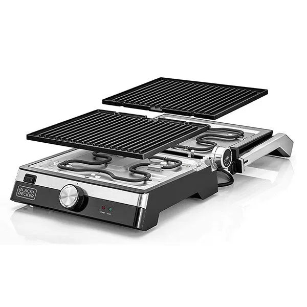 220 Volts Black Decker Variable Temperature Control 180° Grill/BBQ Stainless Steel 2000 Watts CG2000