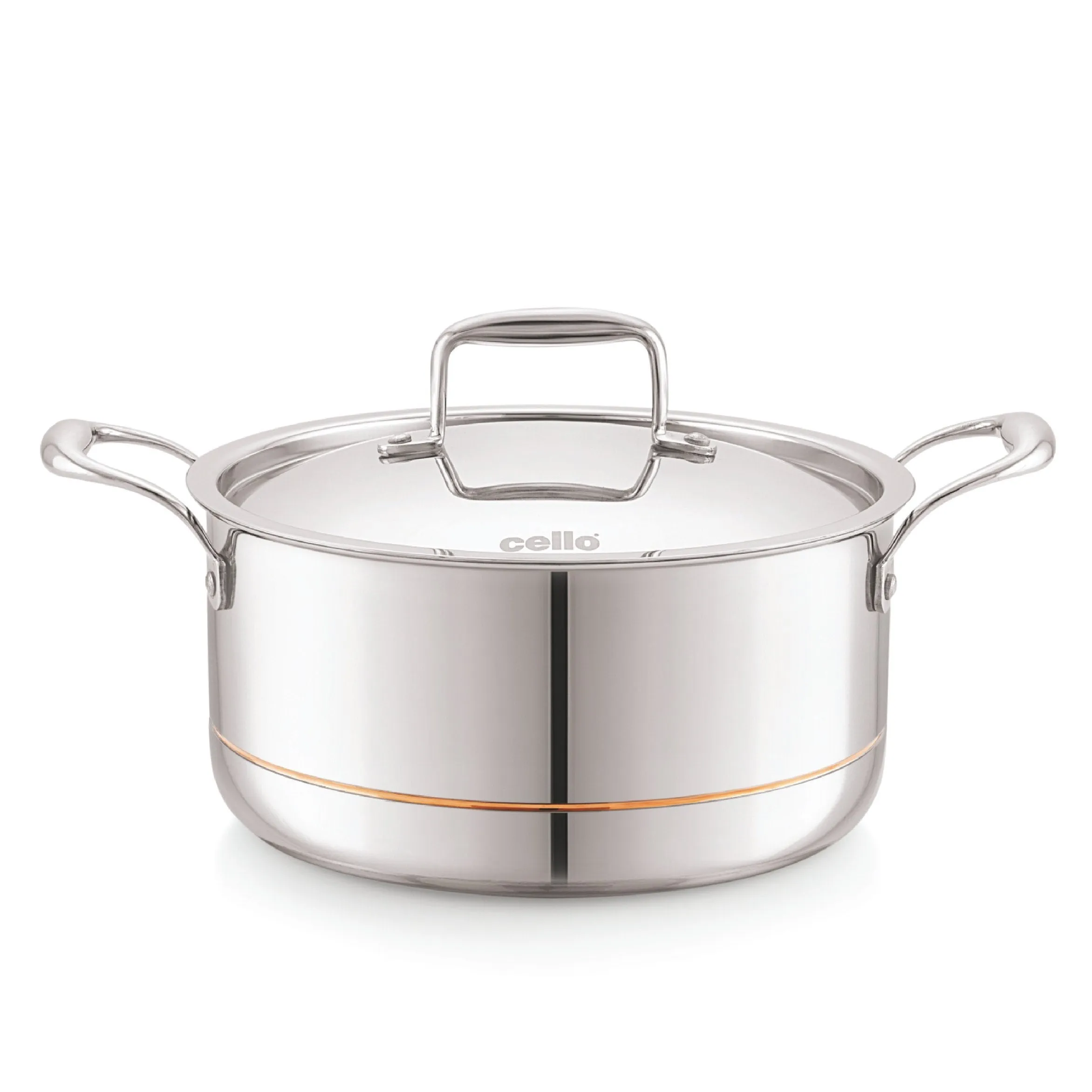 5-Ply Stainless Steel Casserole with Lid