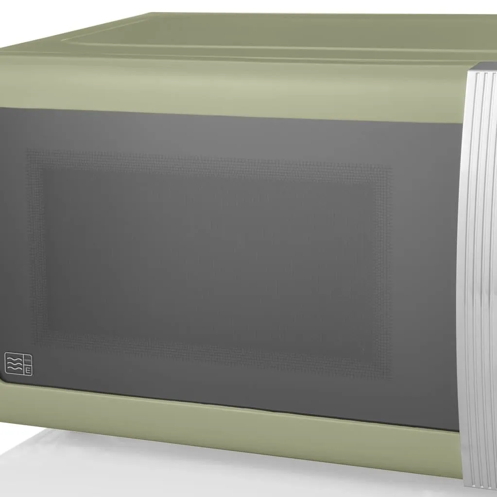 800W Retro Digital Microwave