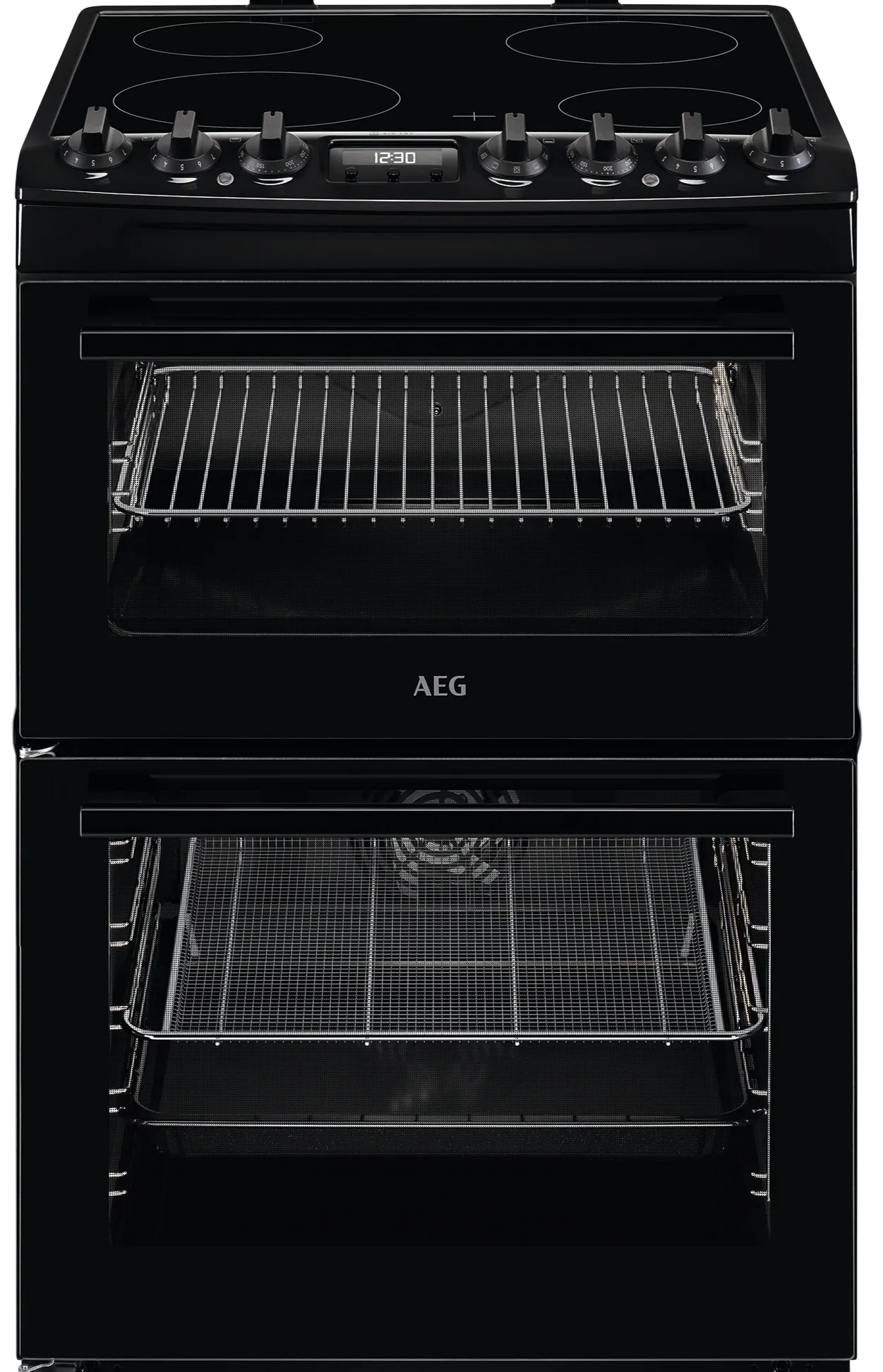 AEG 6000 SteamBake CCX6740ACB 60cm Electric Cooker with Ceramic Hob - Black