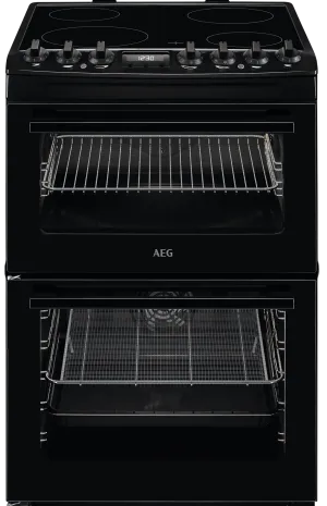 AEG 6000 SteamBake CCX6740ACB 60cm Electric Cooker with Ceramic Hob - Black