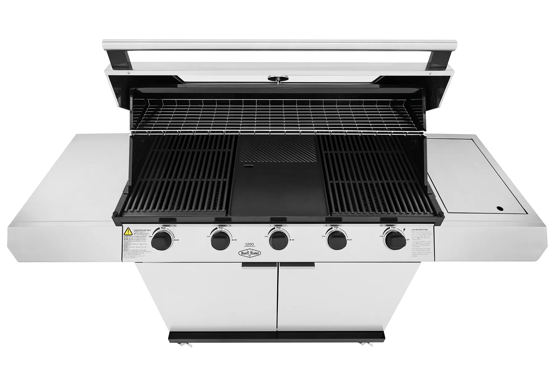 BeefEater 1200 Series 5-Burner BBQ w/ Side Burner & Trolley