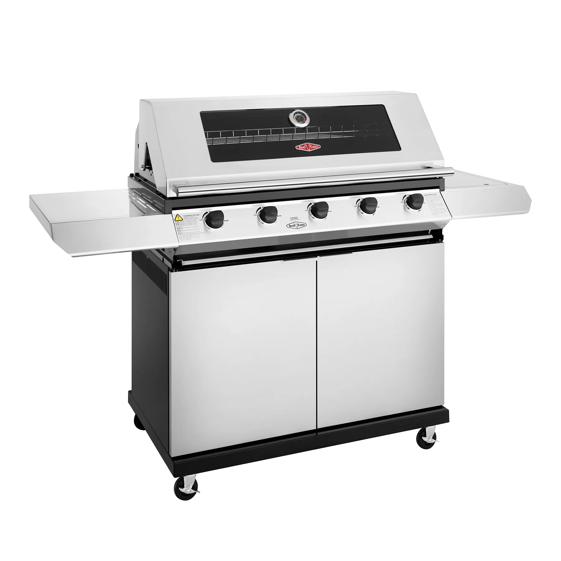 BeefEater 1200 Series 5-Burner BBQ w/ Side Burner & Trolley