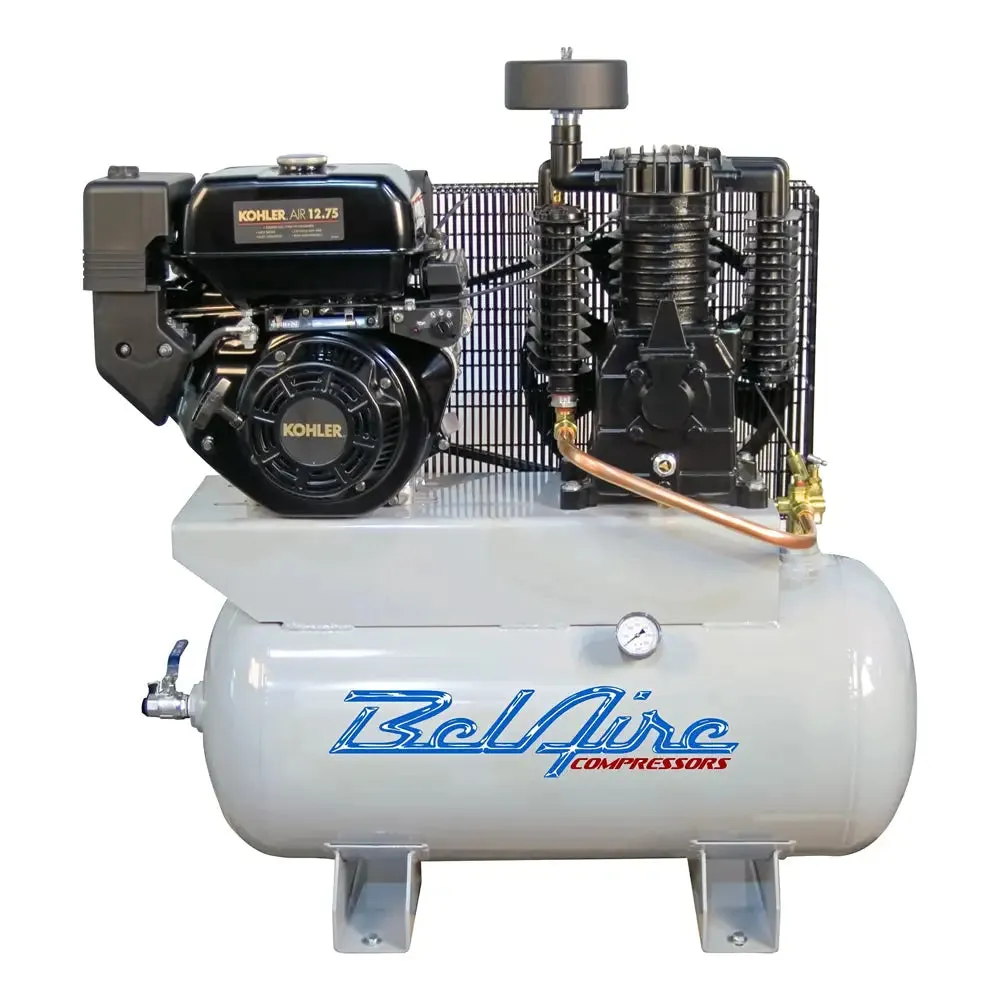 BelAire 3G3KHL 2-Stage Gas Air Compressor, Kohler 14HP 30G Horz