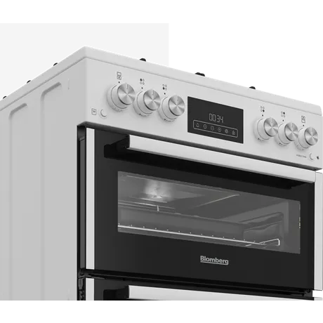 Blomberg GGRN655W 60cm Freestanding Double Oven Gas Cooker White