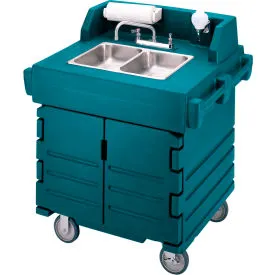 Cambro® KSC402192 Camkiosk Hand Sink Cart, Granite Green