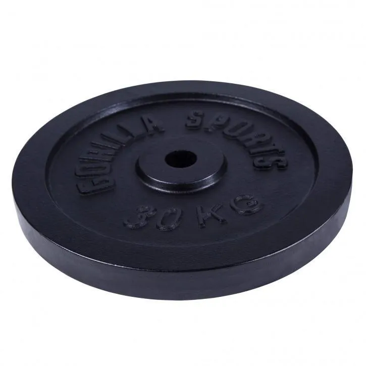 Cast Iron Weight Plate 30KG - Black