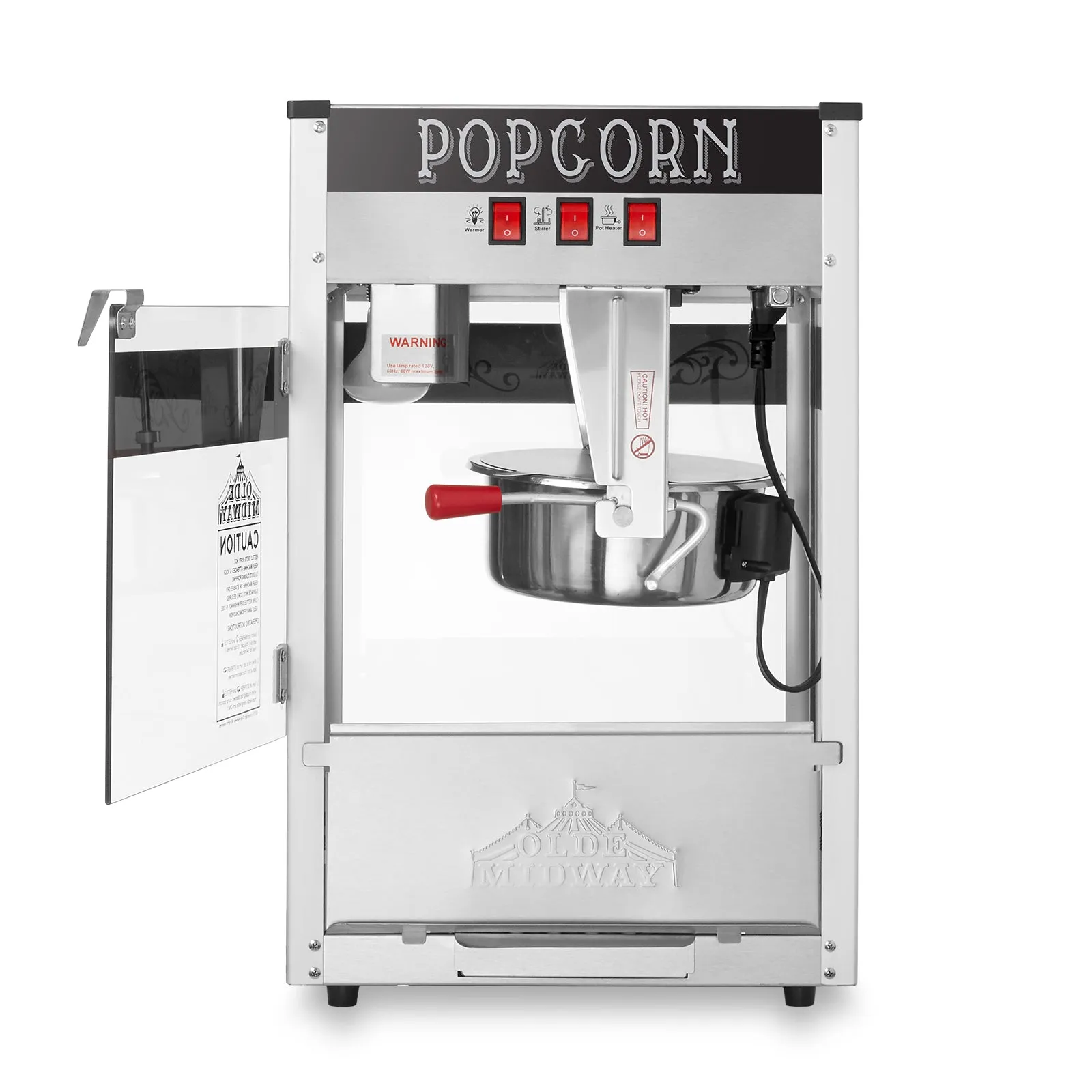 Commercial Popcorn Machine Maker Popper with Large 8-Ounce Kettle