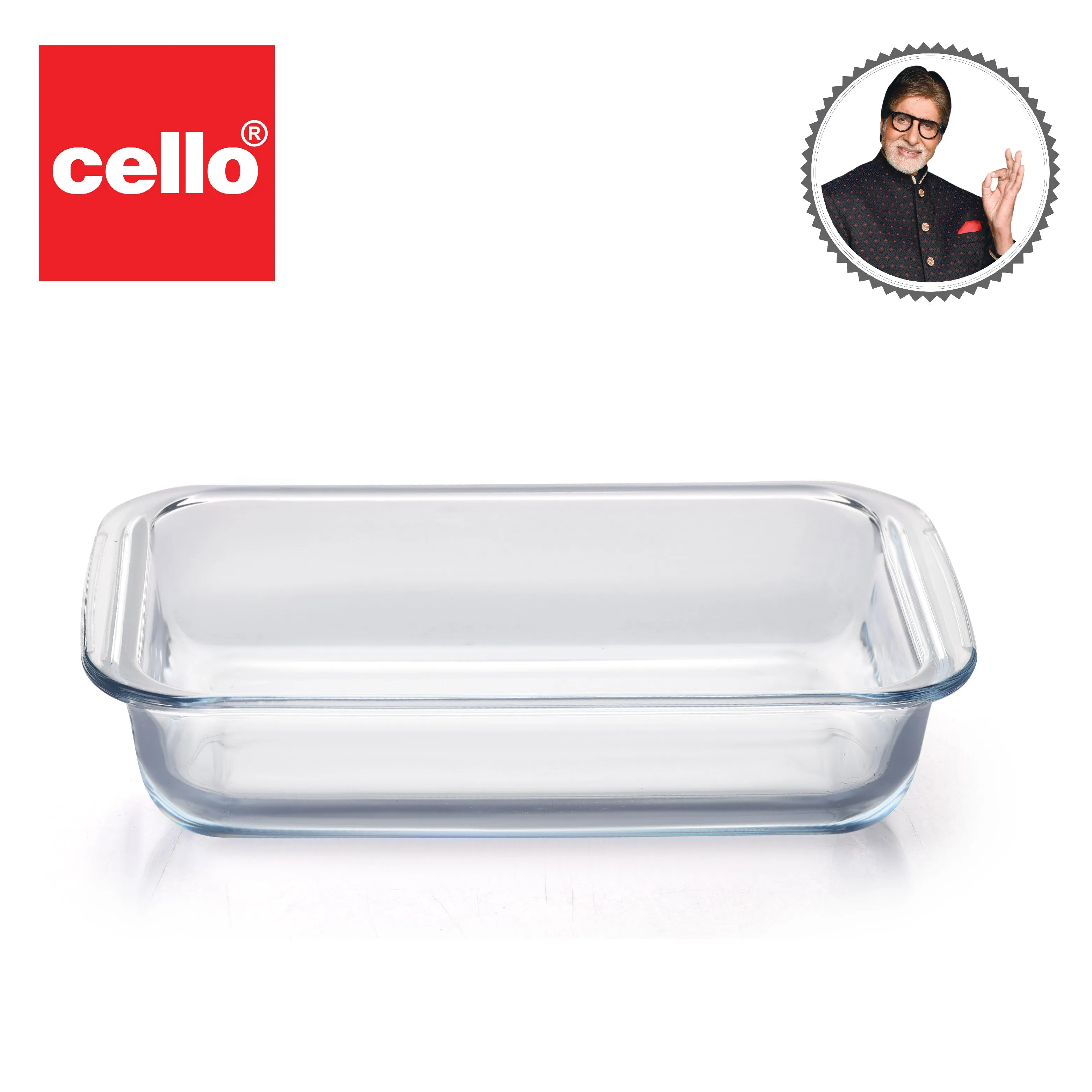 Dahlia Rectangle Glass Baking Dish, 1100ml