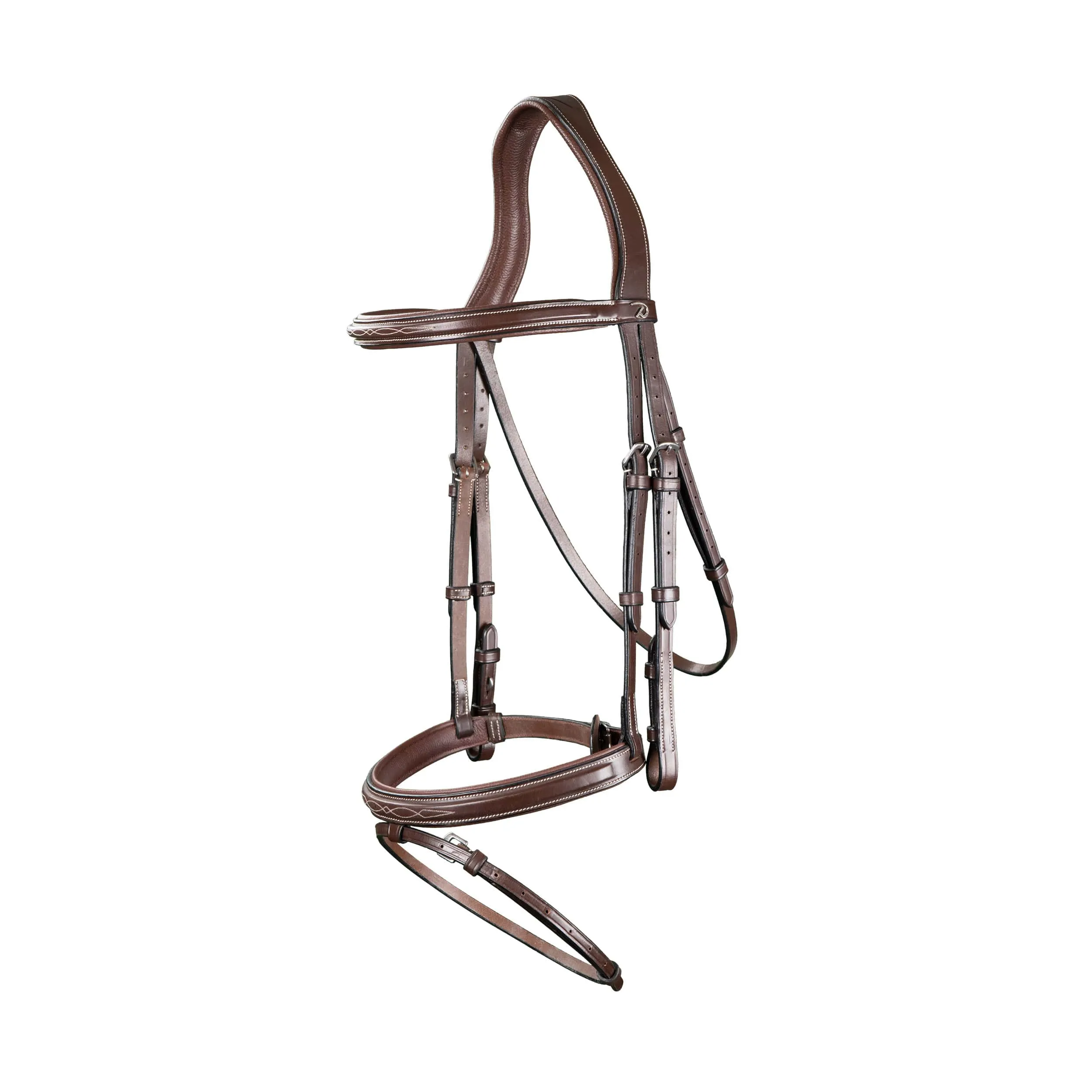 Dy'on US Collection Flash Noseband Bridle - Brown