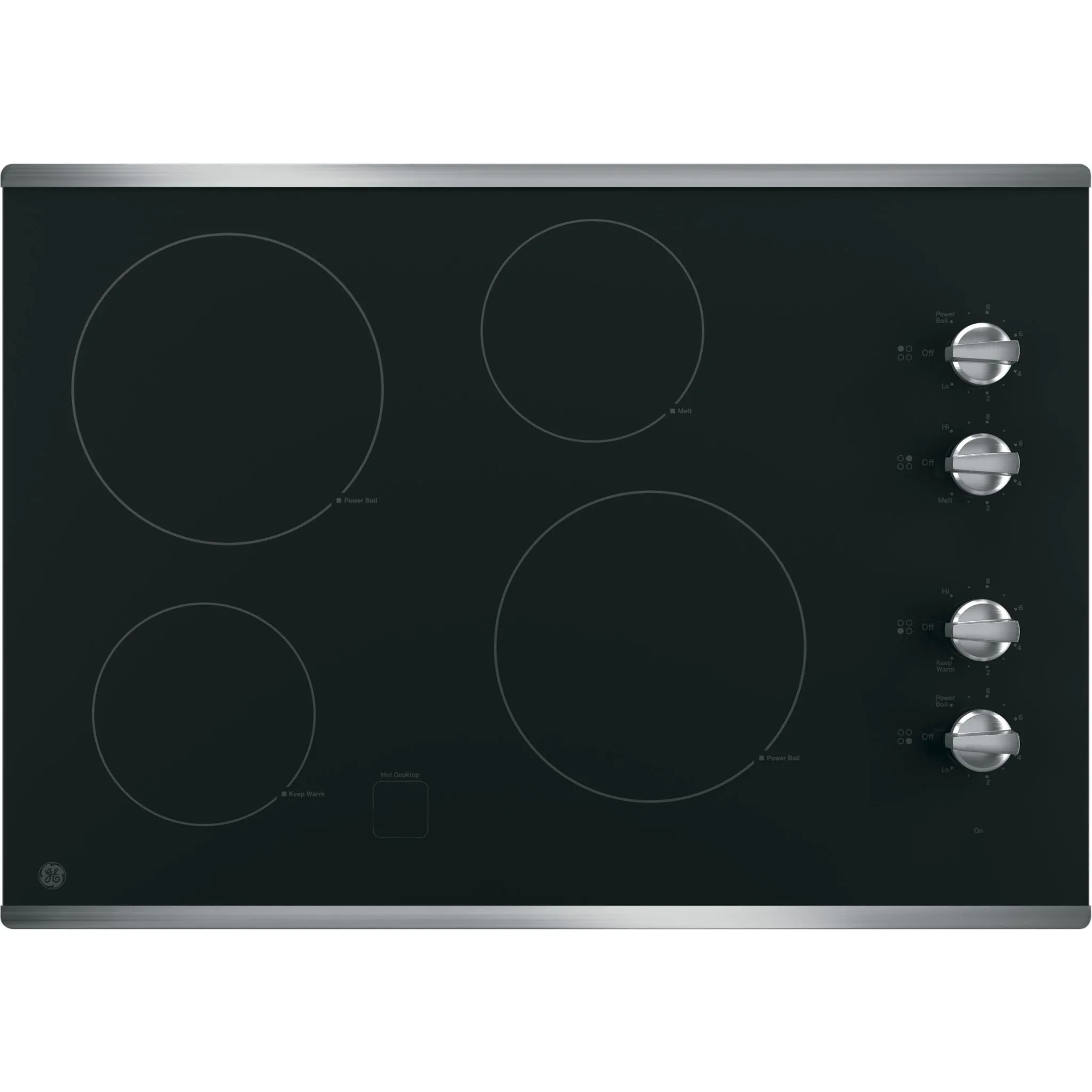 GE 30" Electric Smoothtop Cooktop Stainless Steel JP3030SJSS