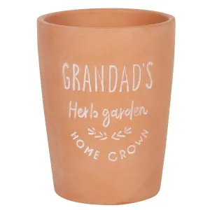 Grandad's Herb Garden Terracotta Plant Pot