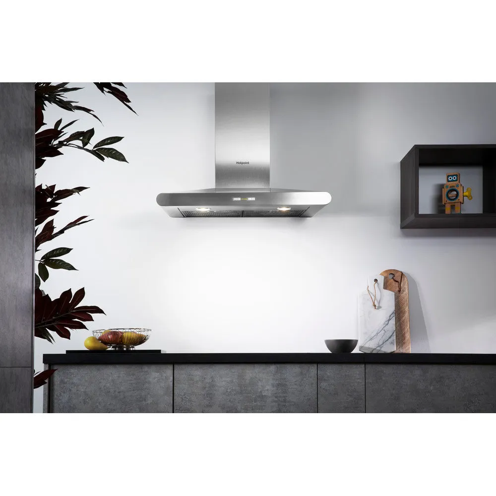 Hotpoint PHC77FLBIX 70Cm Chimney Cooker Hood