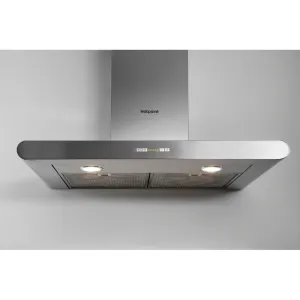 Hotpoint PHC77FLBIX 70Cm Chimney Cooker Hood