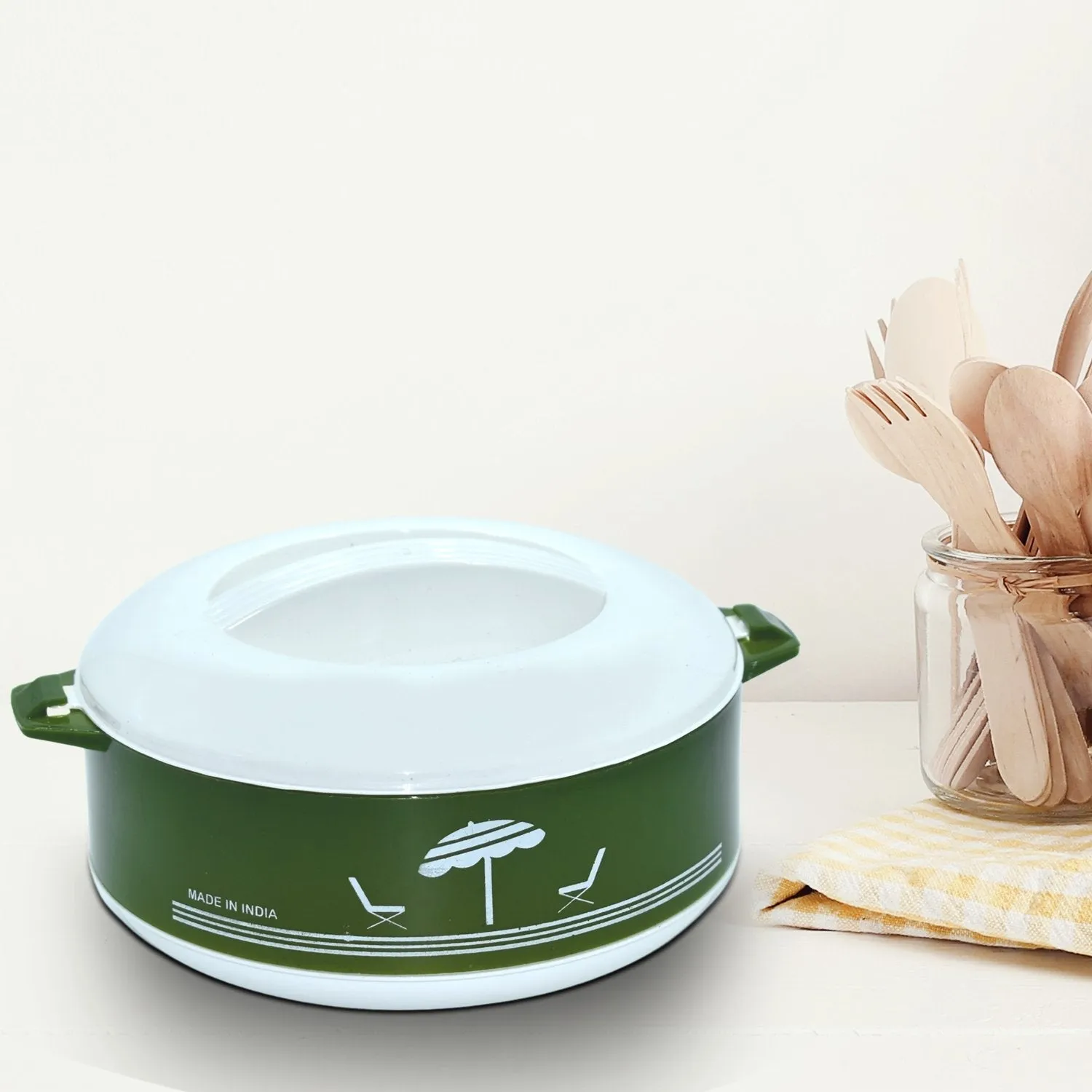 Insulated With Inner Stainless Steel Serving Casserole with Lid