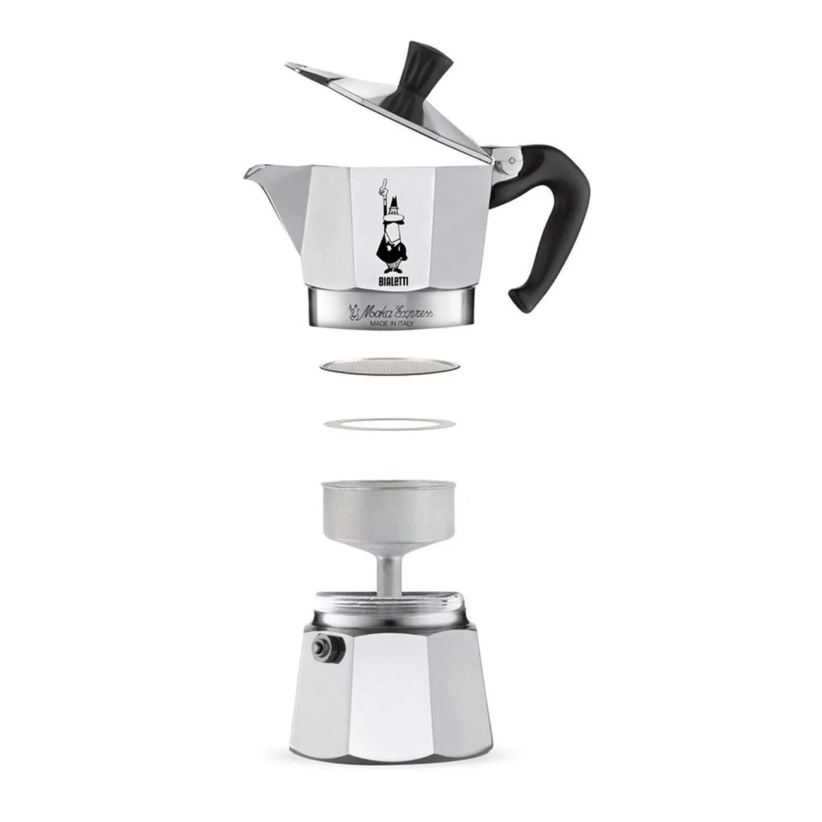 Italian Coffee Pot Bialetti 502020049 Silver Aluminium 900 ml