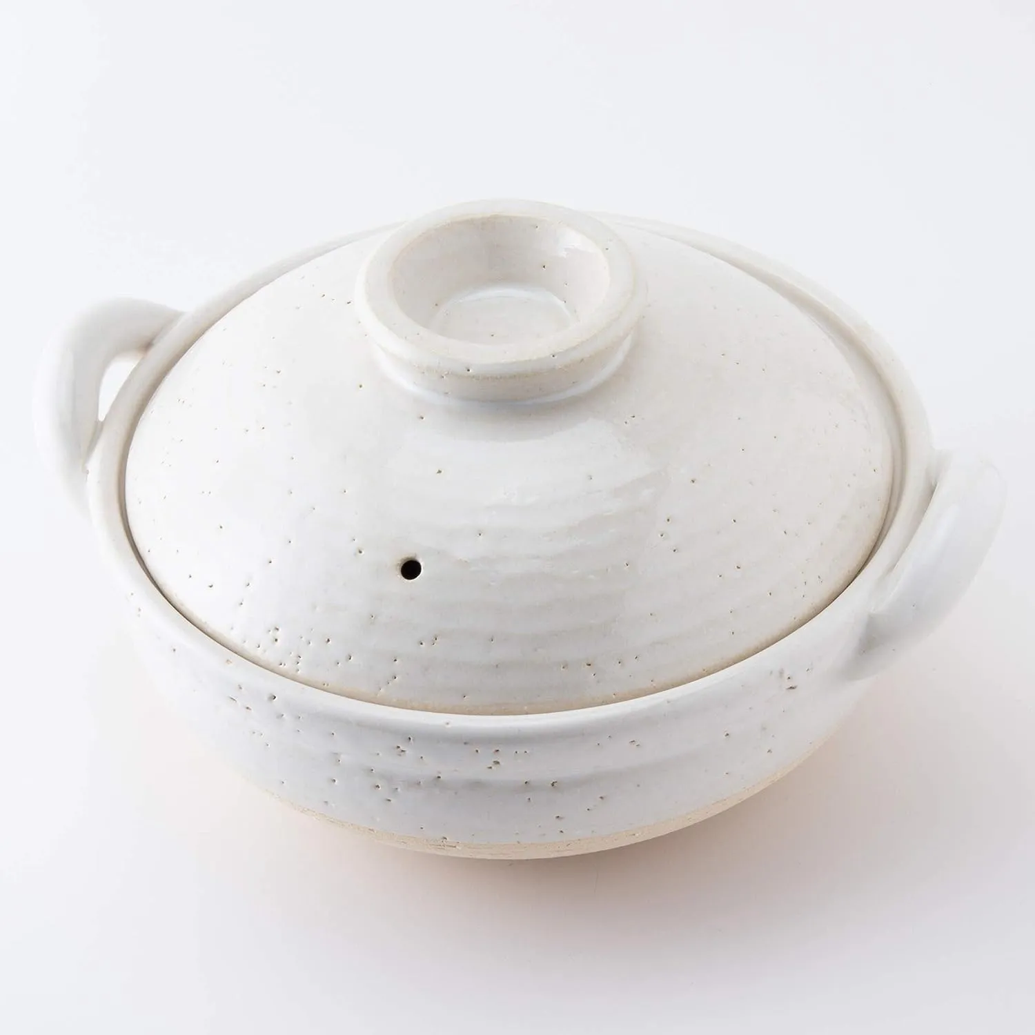 NAGATANIEN Steam Donabe 2-4 People 27cm White Clay Pot