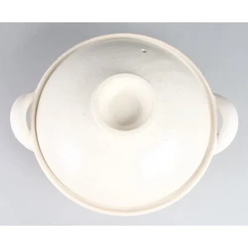 NAGATANIEN Steam Donabe 3-5 People 31cm White Large Clay Pot