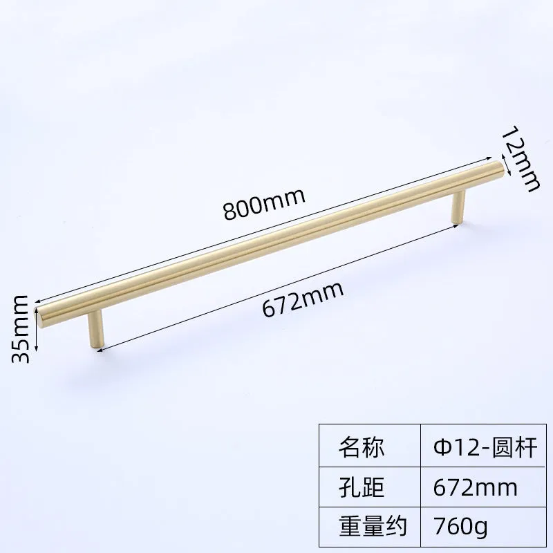 New Chinese Style Copper Brass Handle Hardware Drawer Pure Copper Furniture Golden Cabinet Handle Door and Window Handle