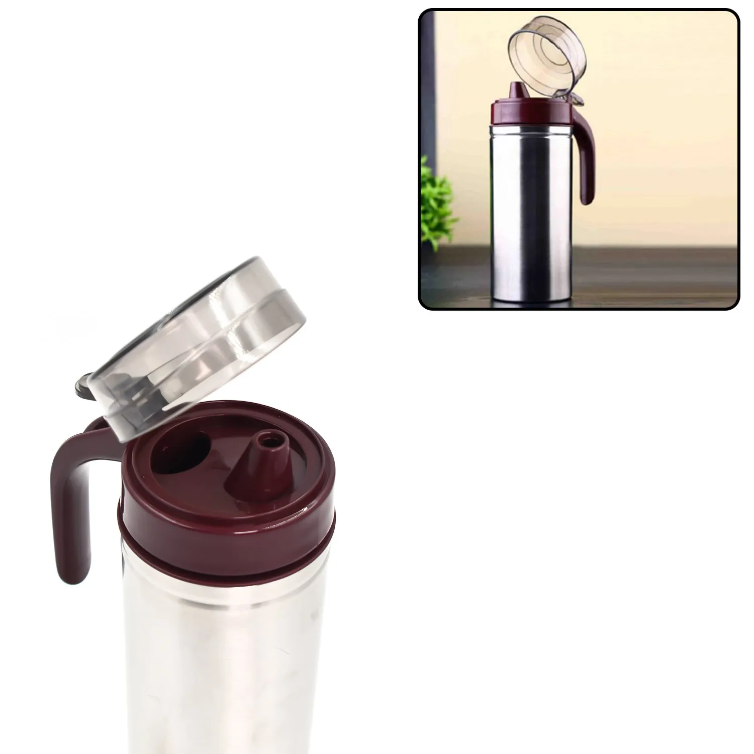 Oil Dispenser Stainless Steel with small nozzle 750ml