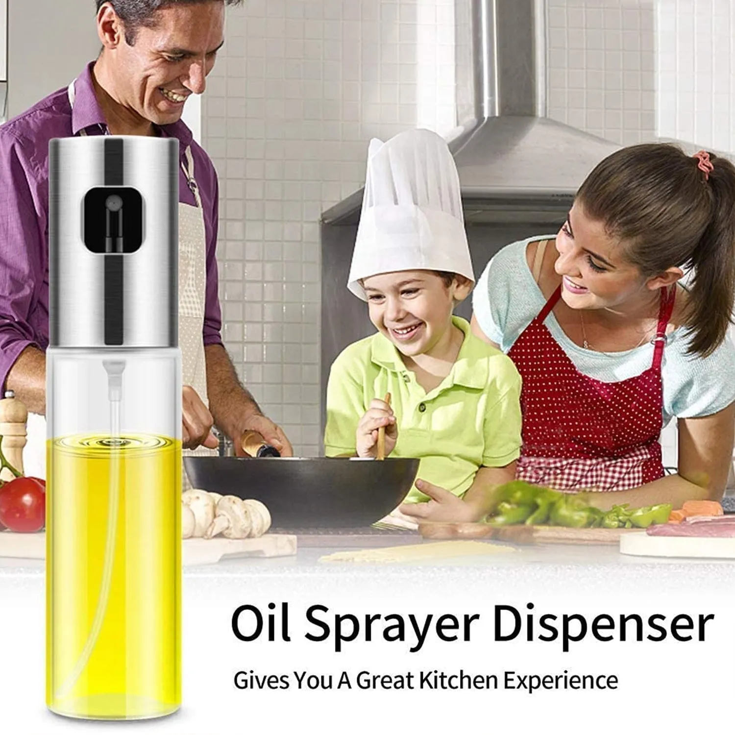 Oil Sprayer Dispenser, Oil Versatile Glass Spray Bottle For Cooking & Multi Use Bottle