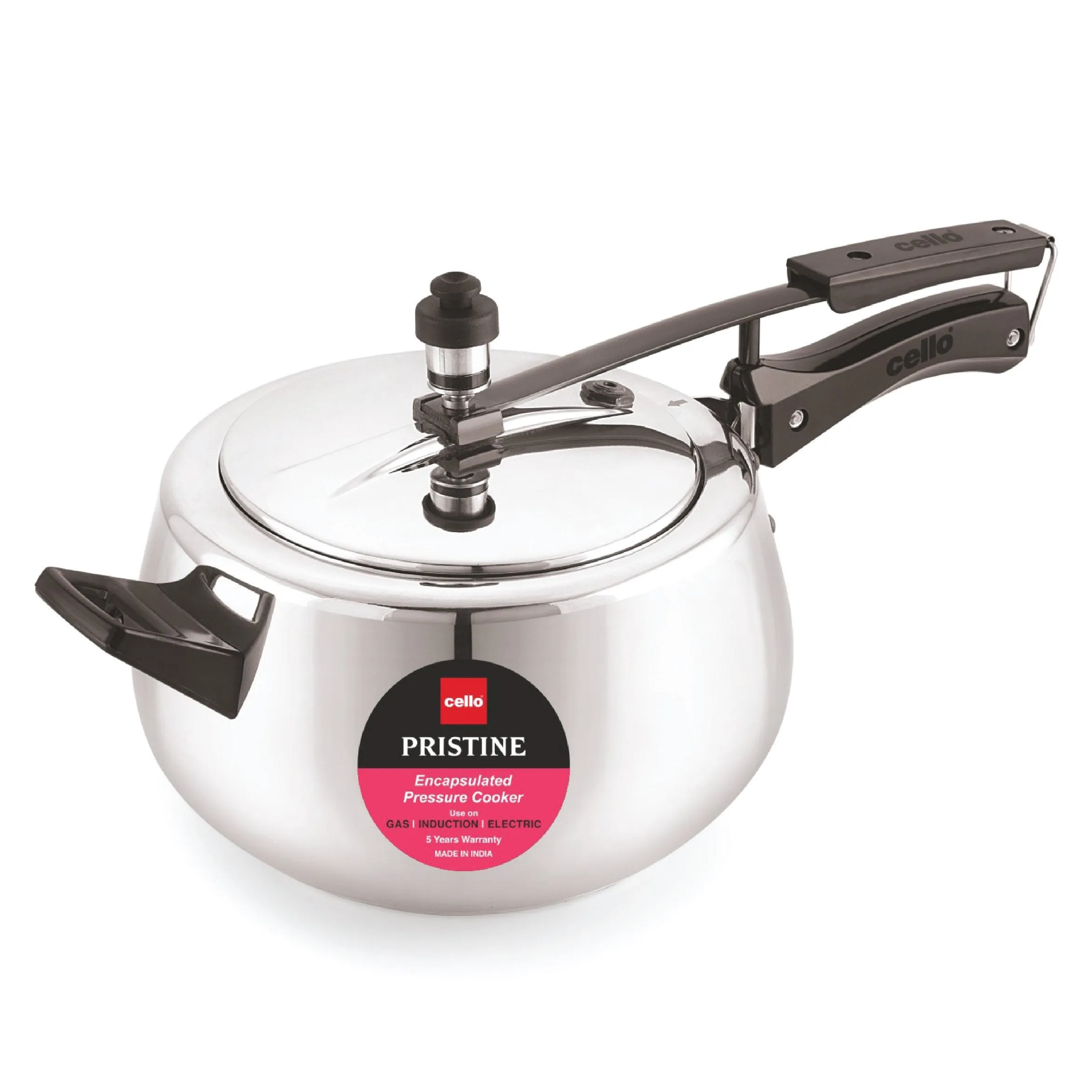 Pristine Encapsulated Pressure Cooker, Silver