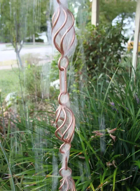 Rain Chain Copper Twist Loops