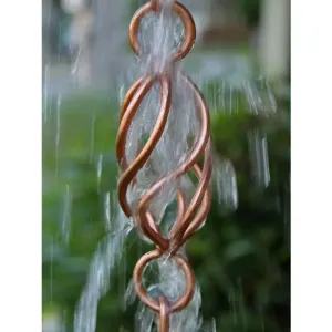 Rain Chain Copper Twist Loops