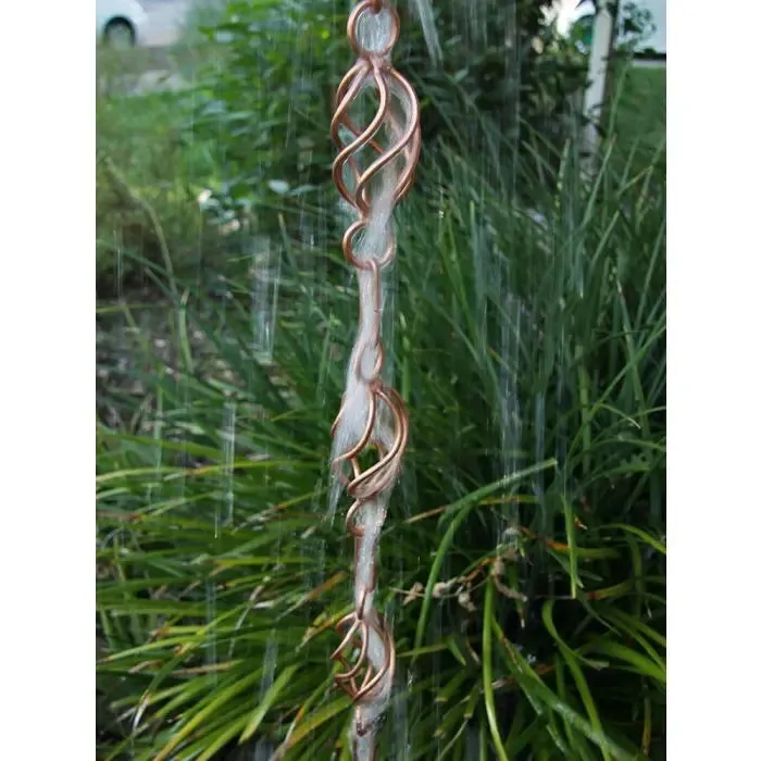 Rain Chain Copper Twist Loops