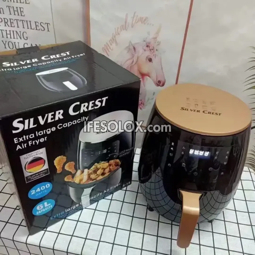 Silver Crest S-18 6Liters Air Fryer with 1400W and Multi-LED control - Brand New