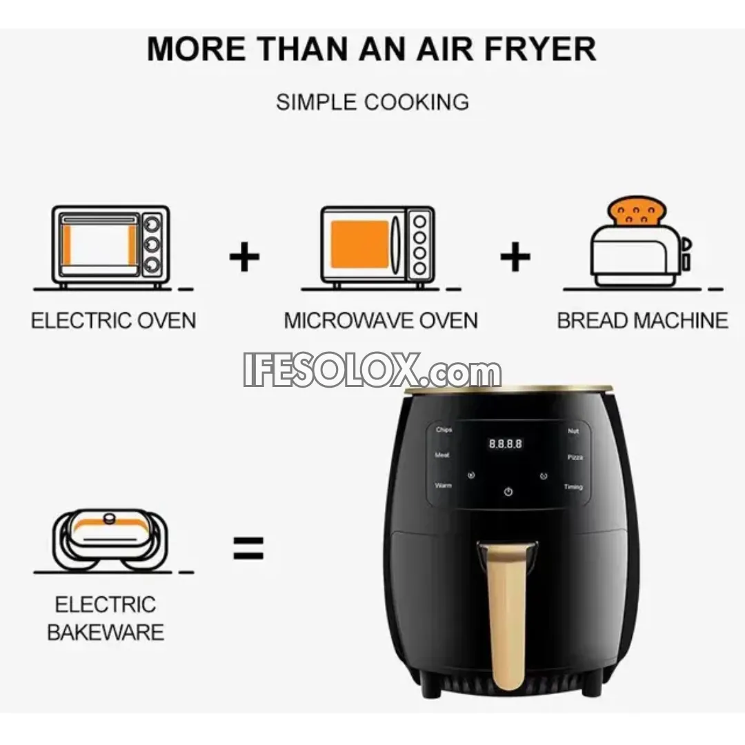 Silver Crest S-18 6Liters Air Fryer with 1400W and Multi-LED control - Brand New