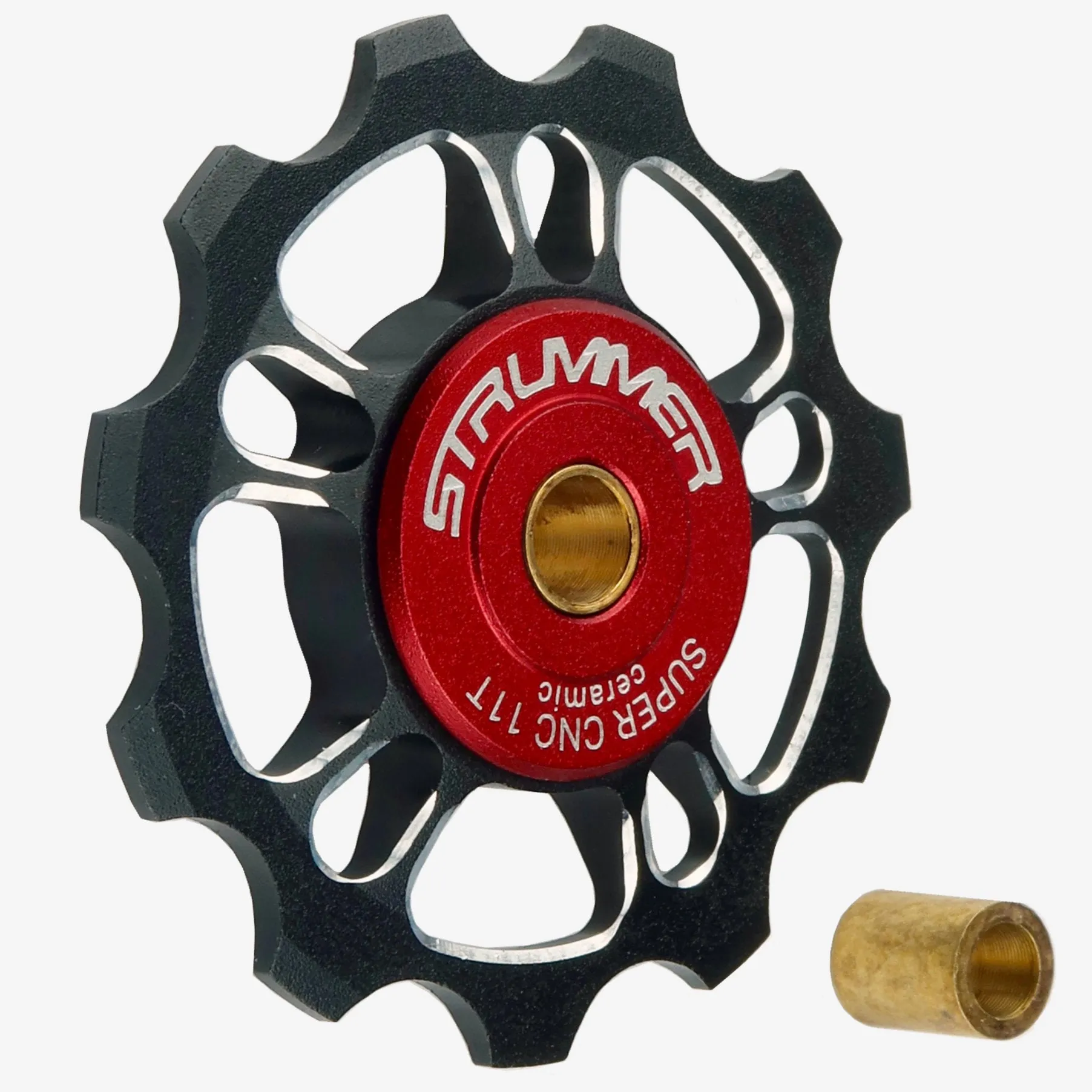 Strummer Super CNC Rear Derailleur Pulley Wheel (with Black Ceramic Bearings)