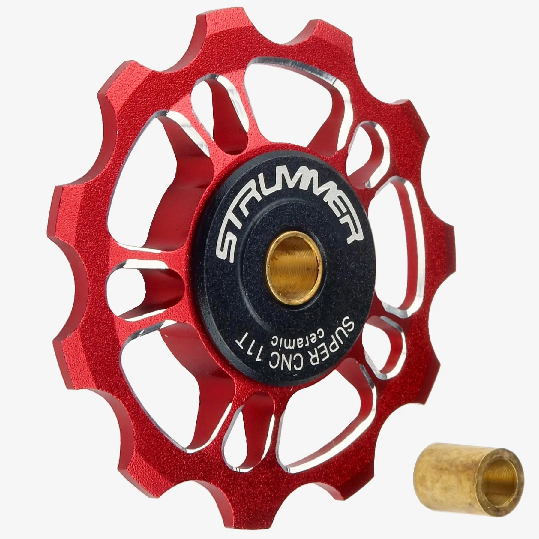 Strummer Super CNC Rear Derailleur Pulley Wheel (with Black Ceramic Bearings)