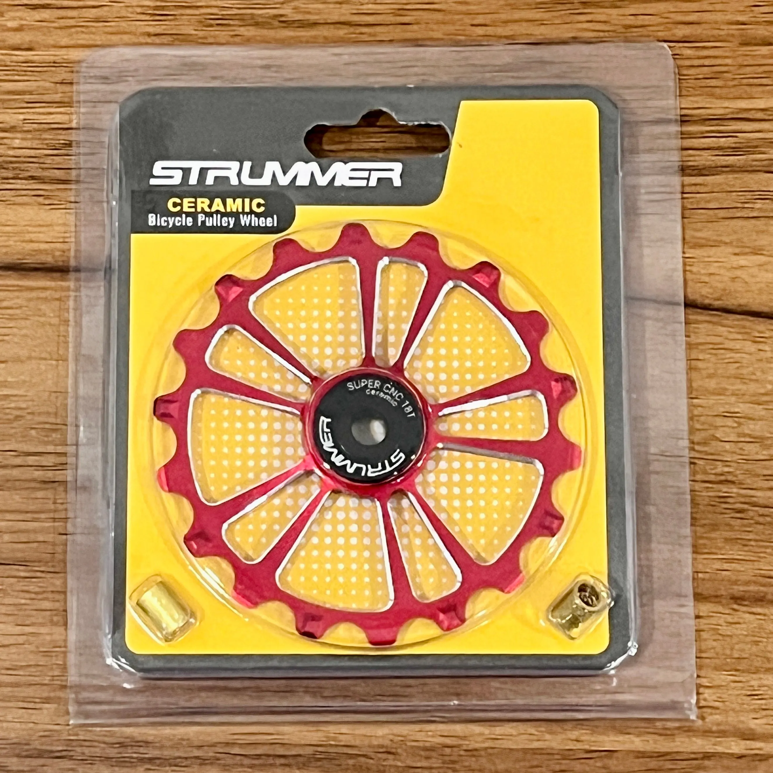 Strummer Super CNC Rear Derailleur Pulley Wheel (with Black Ceramic Bearings)