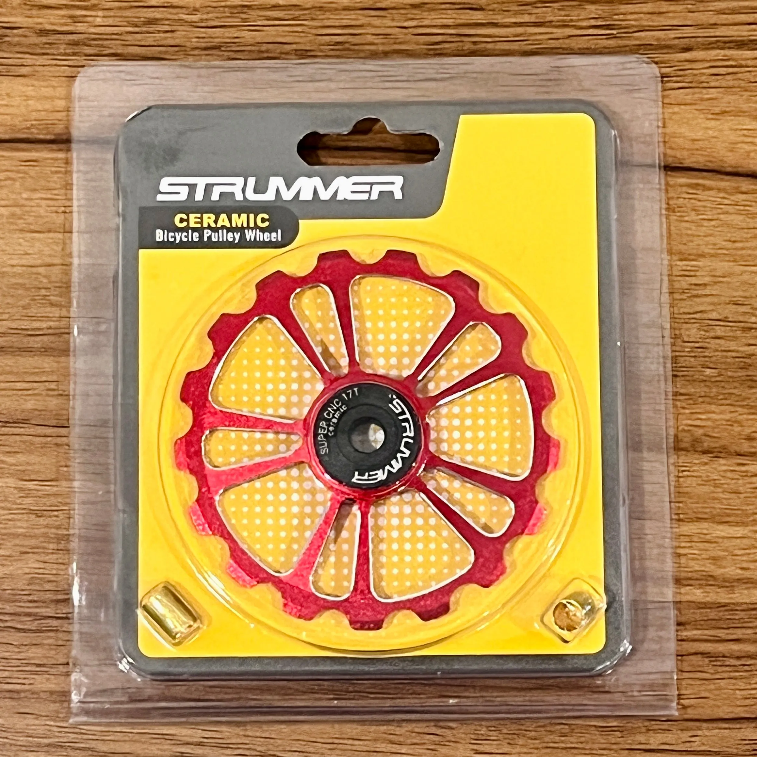 Strummer Super CNC Rear Derailleur Pulley Wheel (with Black Ceramic Bearings)