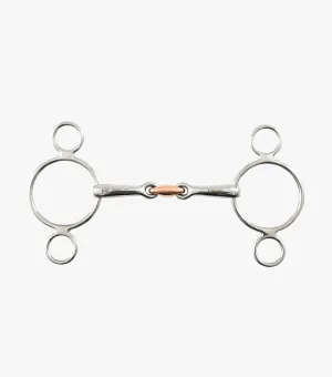 Two Ring Gag with Copper Lozenge